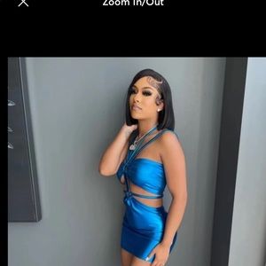 Silver metallic dress